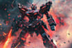 make gundam character illustration