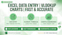 do excel data entry formulas vlookup and charts