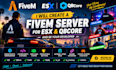 create a fivem server for esx qbcore and be your developer