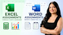 do ms word, excel, powerpoint, and access assignments professionally