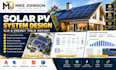 create solar pv system design, sld and energy yield report