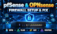 configure and troubleshoot pfsense, opnsense firewall, VPN, vlan and nat