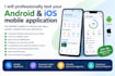 test your android and ios mobile application