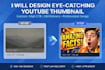 design eye catching youtube thumb
