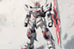 create a gundam robot art and illustration