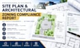 create a standard site plan and architectural zoning compliance report