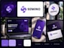design modern tech startup and saas logo