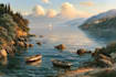 paint landscape in oil painting