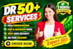 increase ahrefs DR 50 plus with high quality backlinks