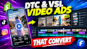 create dtc,vsl, product video ads for your shopify