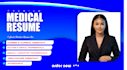 write a professional medical resume and CV