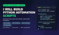 write python automation scripts to automate your tasks