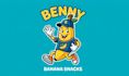 make wonderful banana character mascot logo design