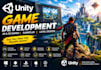 create a custom unity game with gameplay and level design