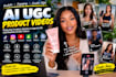 create realistic ai ugc product videos for  instagram