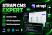 develop and customize strapi cms websites and apis