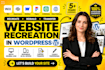 clone transfer ai website squarespace website webflow wix or figma to wordpress