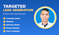 lead generation and web research for targeted business leads