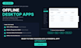 develop a fully offline electron desktop app with no internet required