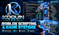 create custom roblox studio scripts and game systems