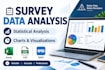 do statistical data analysis ,spss and interpretation