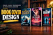 create a professional fiction book cover design