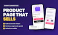 design a shopify landing page or product page that converts