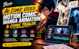 create ai comic video motion comic manga animation and comic trailer