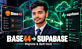 migrate base44 app to supabase and your own hosting