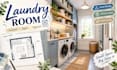design 3d modern laundry room and utility room render