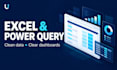 clean excel data and build dashboards with power query