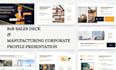 design custom b2b sales deck and manufacturing corporate profile presentation