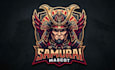 design modern samurai head mascot logo