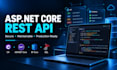 build a secure asp net core rest API and backend