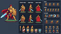 create custom pixel art character sprites animated sprite sheets and game sprite