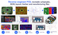 reverse engineer pcb recreate schematic bom layout gerber  manufacturing files