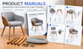 design product manuals, user guides, assembly instructions and illustrations