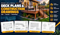 create deck plans, deck permit drawings, framing plans and construction drawings