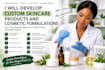 custom skincare products and cosmetic formulations