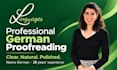 professionally proofread and improve your german text