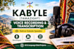 record and transcribe authentic kabyle tamazight voice recordings