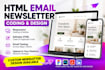code a responsive HTML email newsletter template