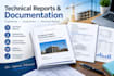 prépare professional technical reports and documentation