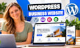 create responsive wordpress business website with modern design for business