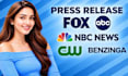 write a press release and submit it to news media