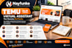 be your temu virtual assistant for daily store management and support