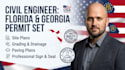 create florida and georgia civil structural permit drawings