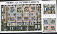 create modular factory layouts, flexible production plans, cad drawings