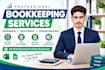 do bookkeeping, bank reconciliation and financial reporting