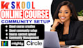 skool community setup course upload community manager and onboarding